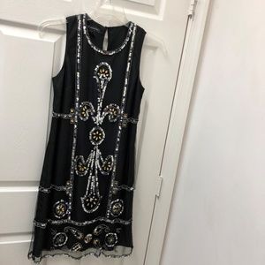 Black Sequin Cocktail Dress